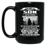 Im Not A Perfect Son But My Crazy Mom Loves Me Mothers Day Black Coffee Mug