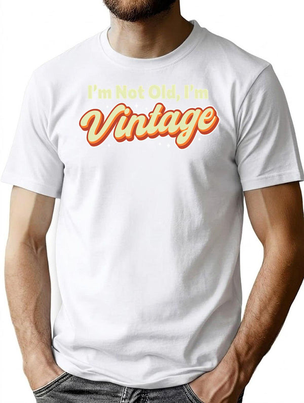 Im Vintage T-Shirt for Men & Women, T-Shirts Graphic Tee - White
