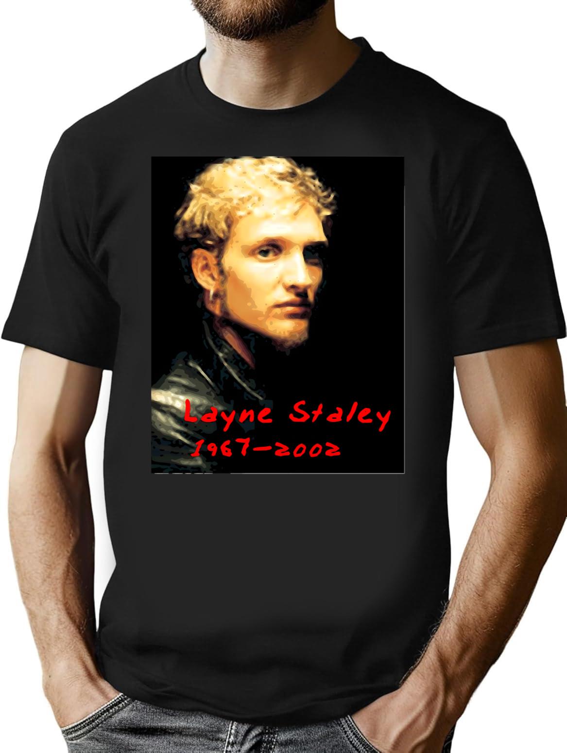 Image Layne Staley Classic Essentiel T-Shirt for Men & Women, T-Shirts Graphic Tee - Black