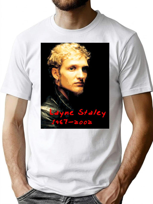 Image Layne Staley Classic Essentiel T-Shirt for Men & Women, T-Shirts Graphic Tee - White