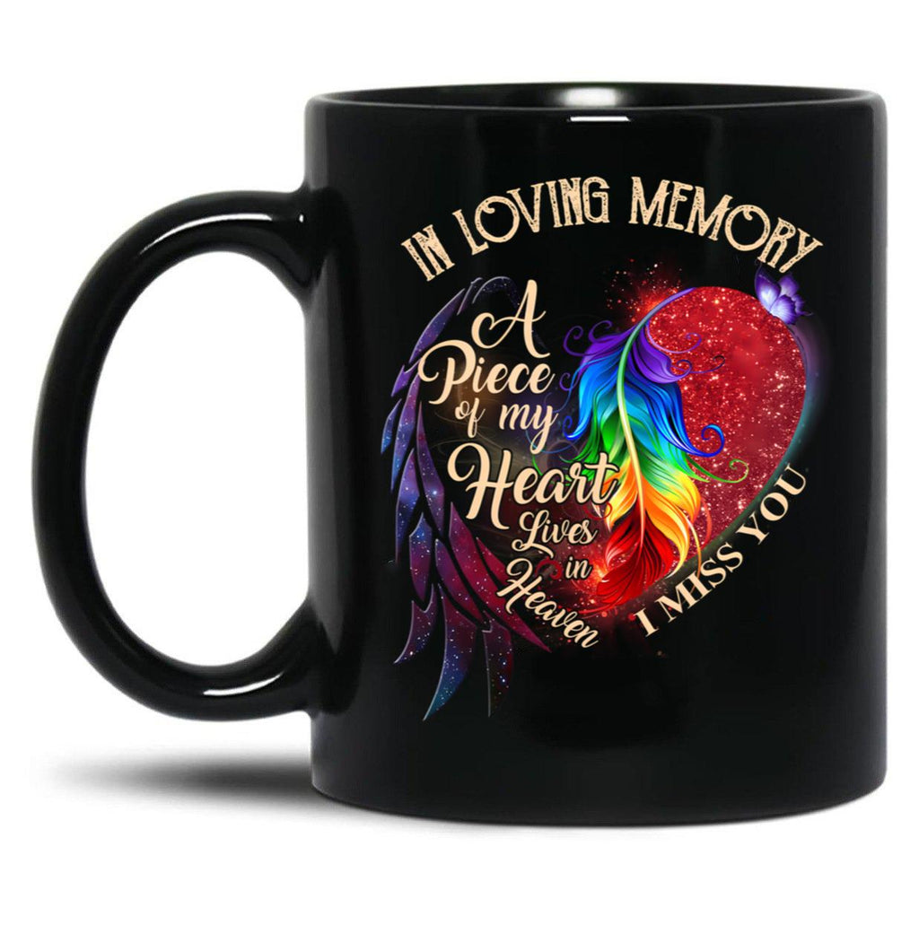 In Loving Memory I Miss You Black Coffee Mug