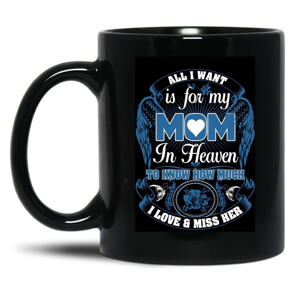 In The Sky Black Coffee Mug