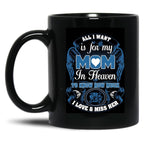 In The Sky Black Coffee Mug