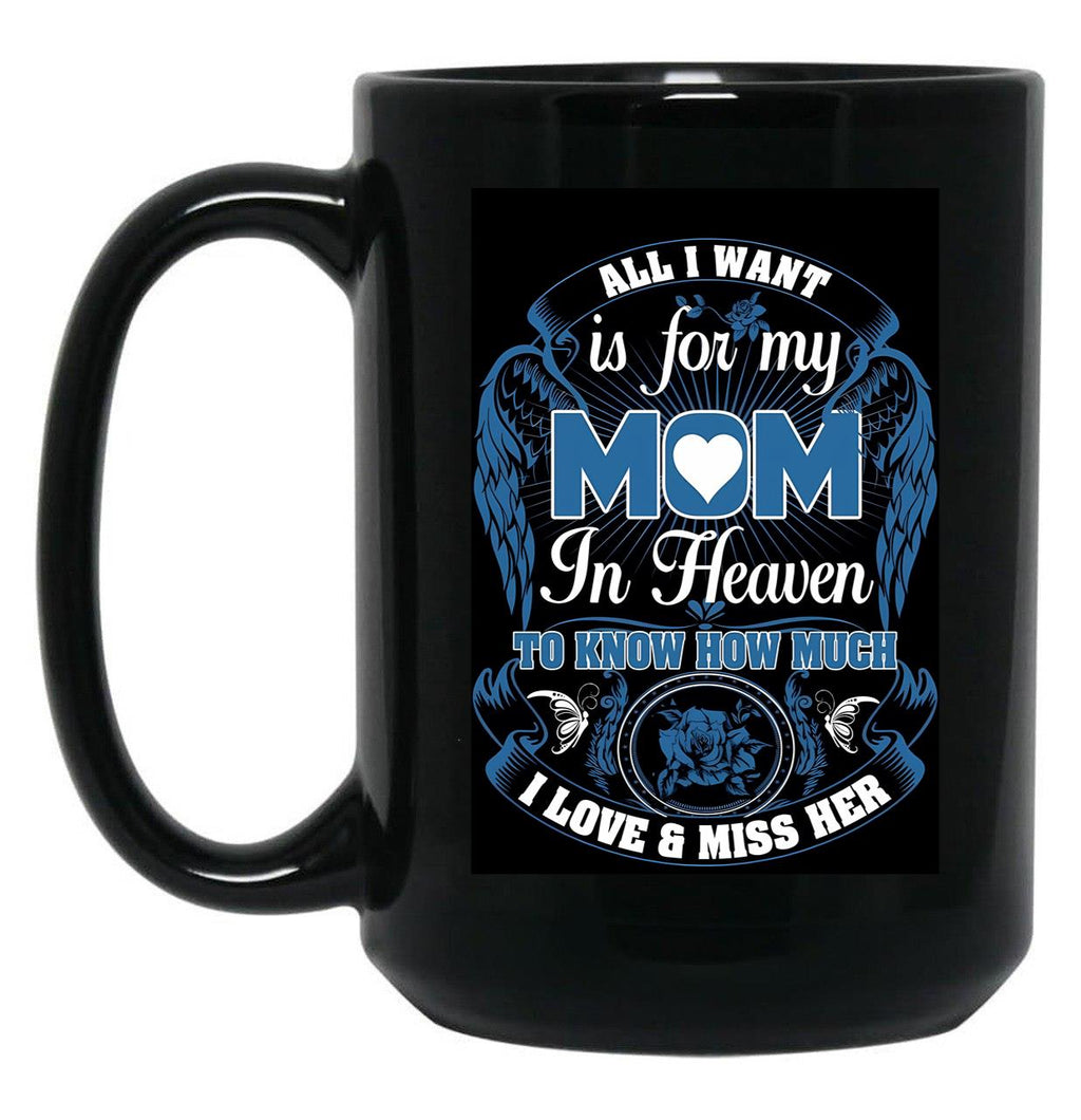 In The Sky Black Coffee Mug