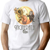 Incinerate T-Shirt for Men & Women, T-Shirts Graphic Tee - White