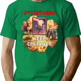 Inferno Tower Humor T-Shirt for Men & Women, T-Shirts Graphic Tee - Green