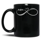 Infinity Mom Mom Mug Gift For Mothers Day Best Mom Ever Mama Mug I Love Mom Sticker Black Coffee Mug