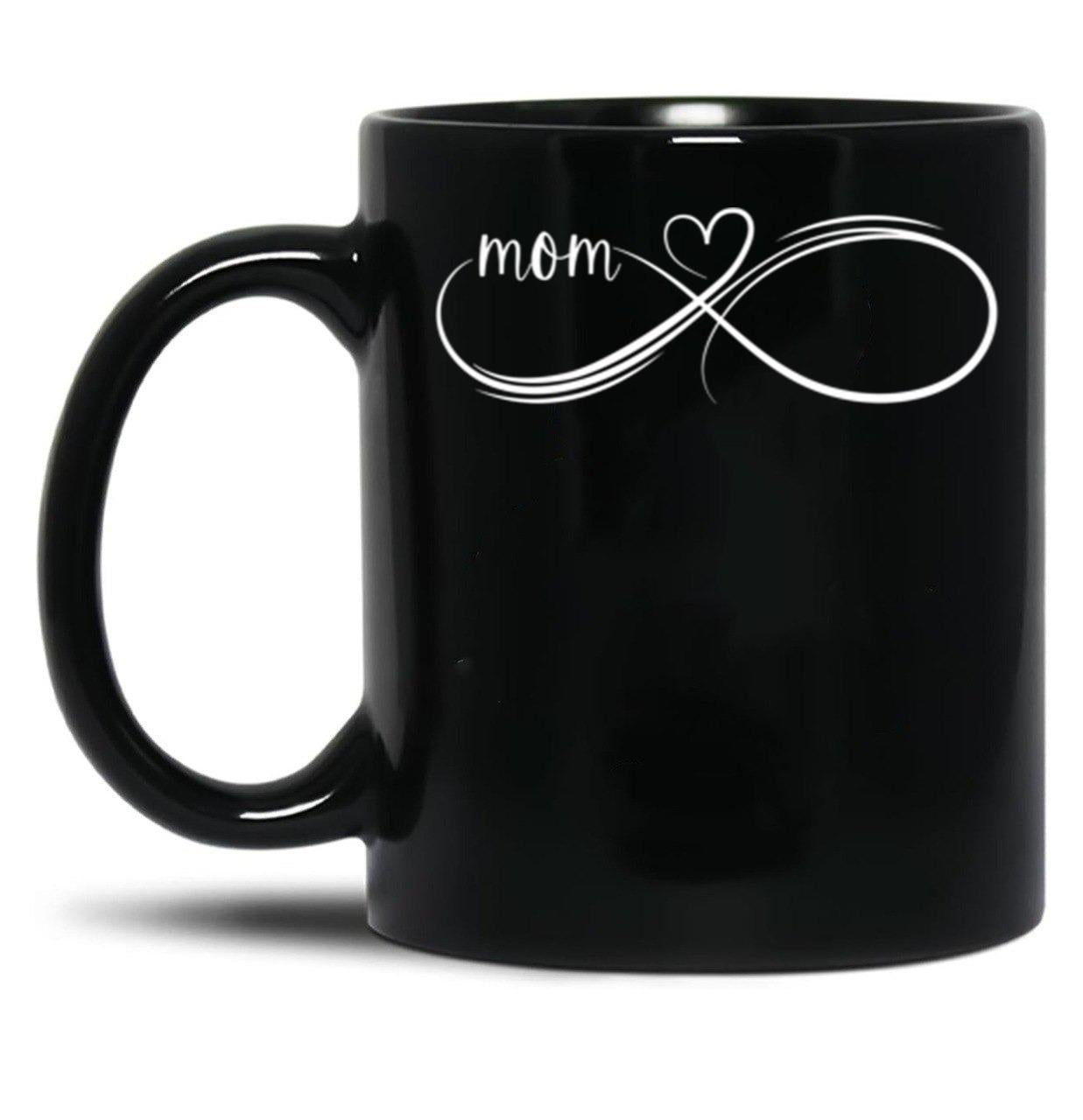 Infinity Mom Mom Mug Gift For Mothers Day Best Mom Ever Mama Mug I Love Mom Sticker Black Coffee Mug