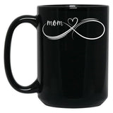 Infinity Mom Mom Mug Gift For Mothers Day Best Mom Ever Mama Mug I Love Mom Sticker Black Coffee Mug