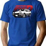 Initial D Manga Ae86 T-Shirt for Men & Women, T-Shirts Graphic Tee - Blue