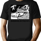 Initial D Manga Running In The 90'S Ae86 Vs Rx7 T-Shirt for Men & Women, T-Shirts Graphic Tee - Black