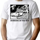 Initial D Manga Running In The 90'S Ae86 Vs Rx7 T-Shirt for Men & Women, T-Shirts Graphic Tee - White
