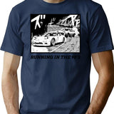 Initial D Manga Running In The 90'S Ae86 Vs Rx7 T-Shirt for Men & Women, T-Shirts Graphic Tee - Navy