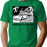 Initial D Manga Running In The 90'S Ae86 Vs Rx7 T-Shirt for Men & Women, T-Shirts Graphic Tee - Green