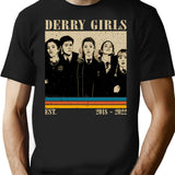 Inspired Derry Girls Minimalist Art T-Shirt for Men & Women, T-Shirts Graphic Tee - Black