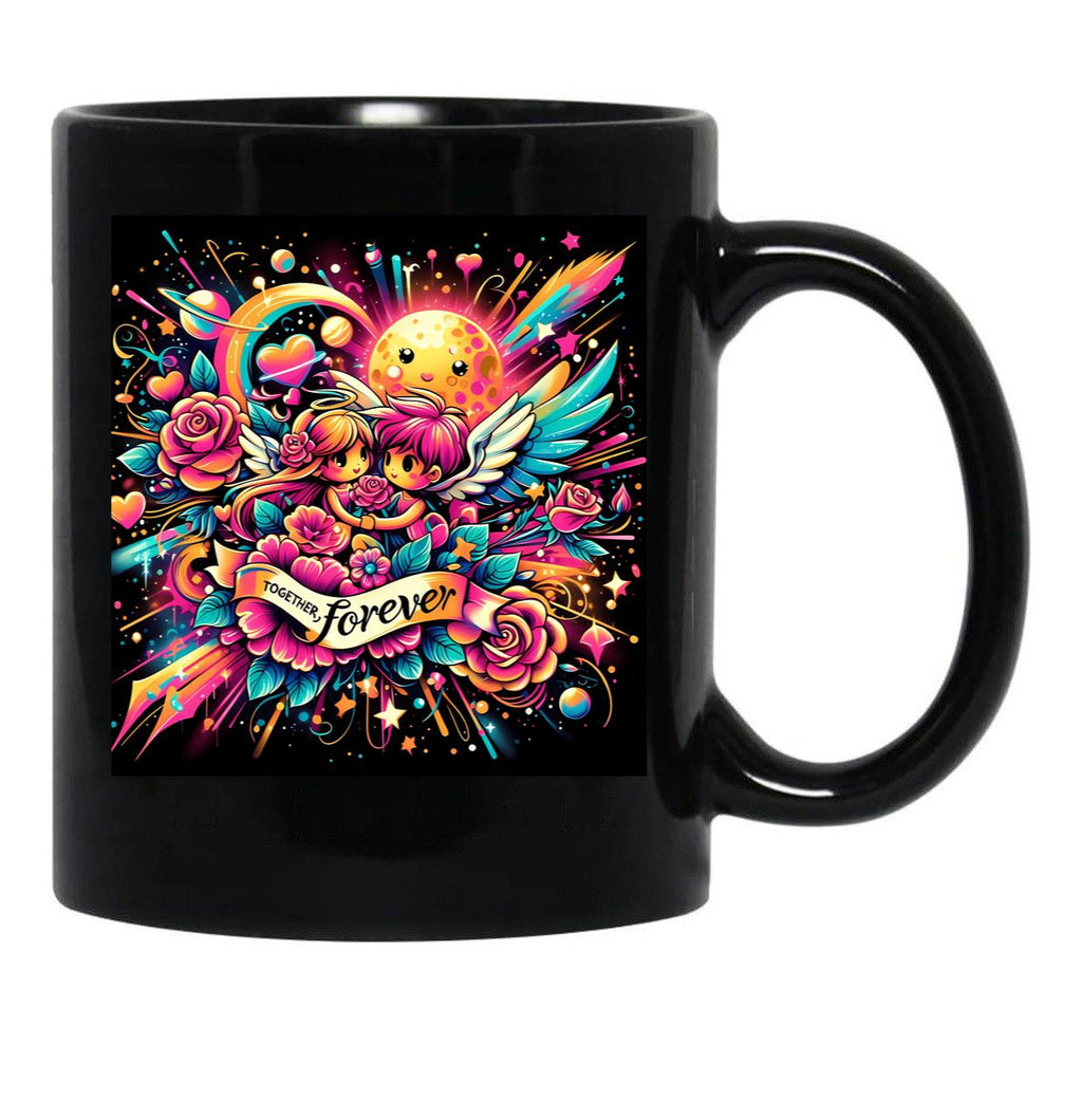 Inspiring Love Quotes - 135 Black Coffee Mug - Black