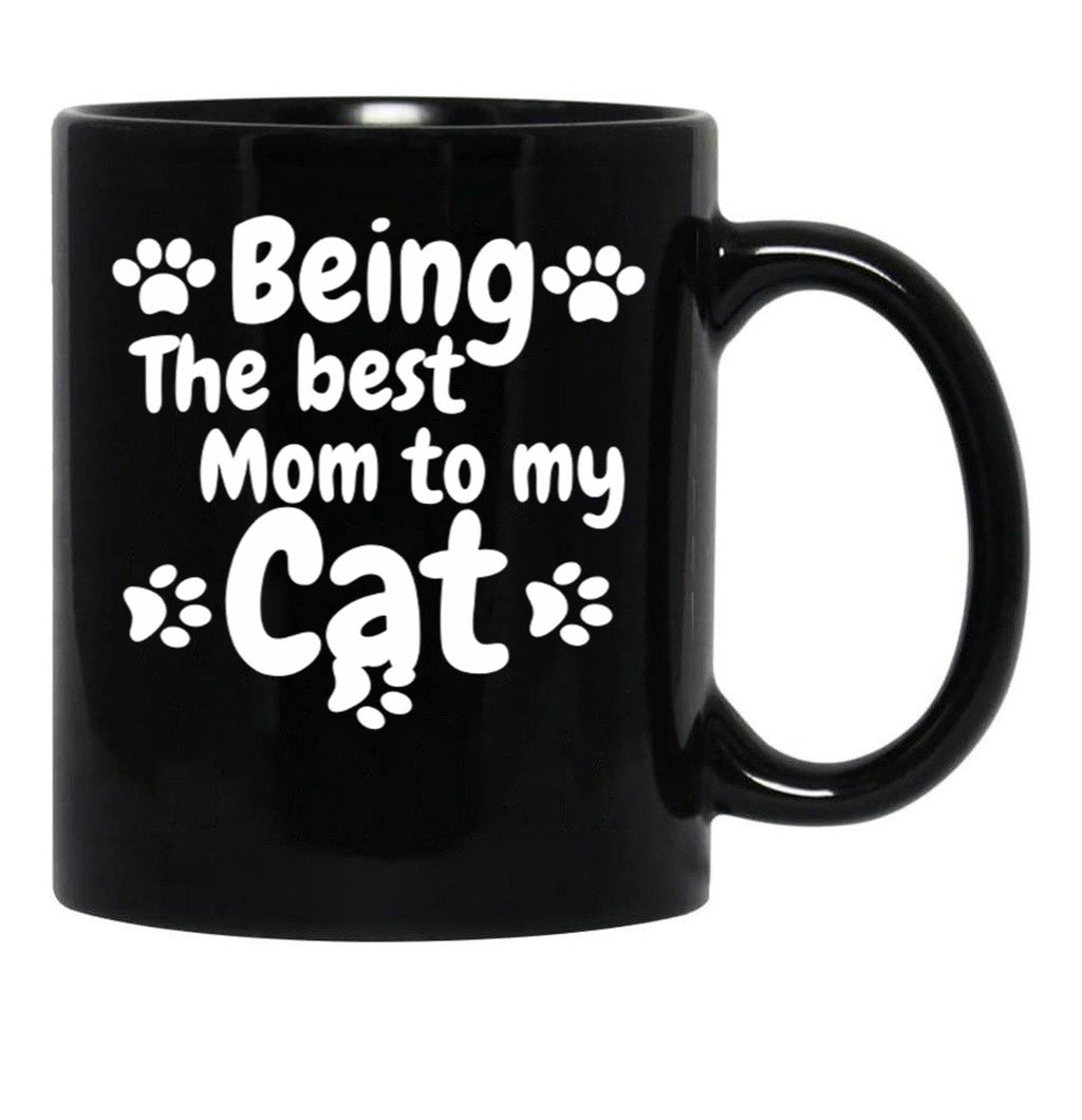 International Cat Day Cat Mom Cat Lover TMug Black Coffee Mug - Black