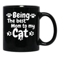 International Cat Day Cat Mom Cat Lover TMug Black Coffee Mug - Black