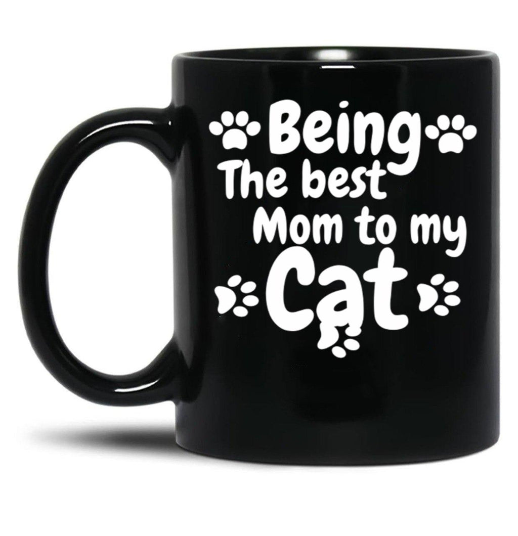 International Cat Day Cat Mom Cat Lover TMug Black Coffee Mug