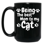 International Cat Day Cat Mom Cat Lover TMug Black Coffee Mug