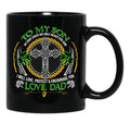 Irish Dad And Son Black Coffee Mug - Black