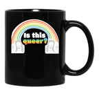 Is This Queer Black Coffee Mug - Black