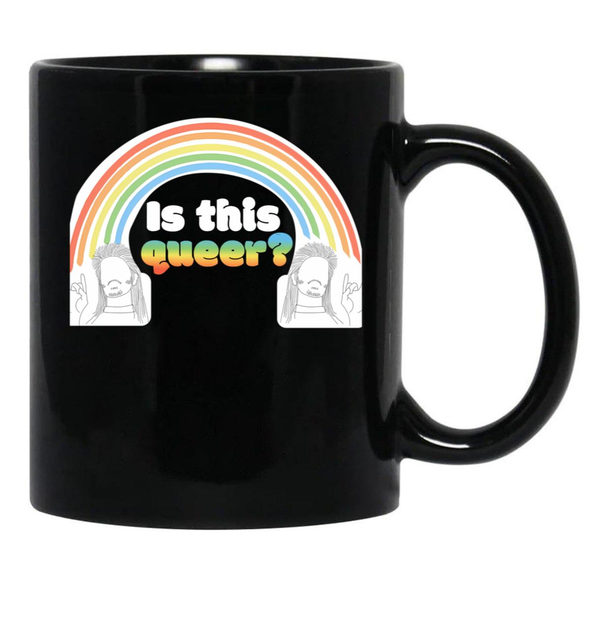 Is This Queer Black Coffee Mug - Black