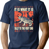 It Is What It Is Frog T-Shirt for Men & Women, T-Shirts Graphic Tee - Navy