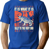 It Is What It Is Frog T-Shirt for Men & Women, T-Shirts Graphic Tee - Blue