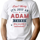 It'S An Adam Thing T-Shirt for Men & Women, T-Shirts Graphic Tee - White