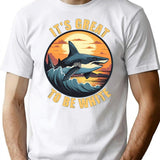 It'S Great To Be White T-Shirt for Men & Women, T-Shirts Graphic Tee - White
