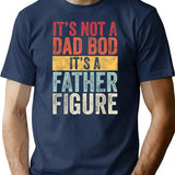 It'S Not A Dad Bod It'S A Father Figure Funny Retro Vintage T-Shirt for Men & Women, T-Shirts Graphic Tee - Navy