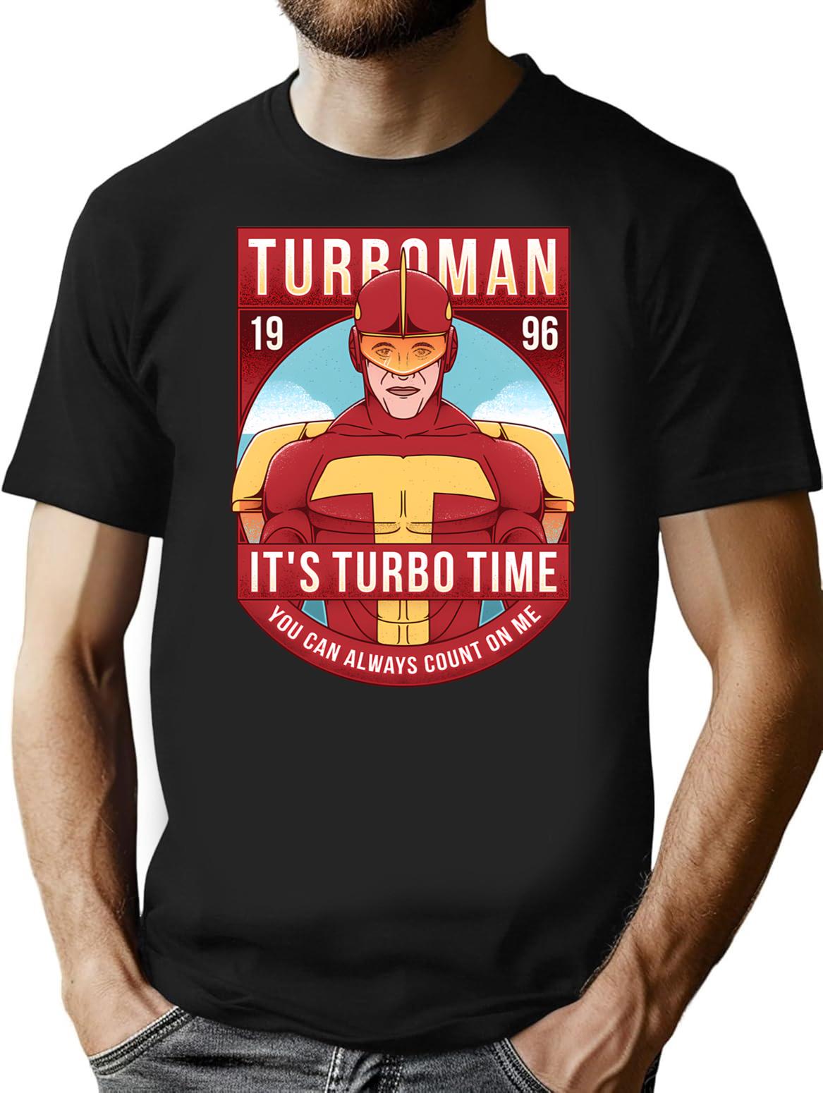 It'S Turbo Time T-Shirt for Men & Women, T-Shirts Graphic Tee - Black