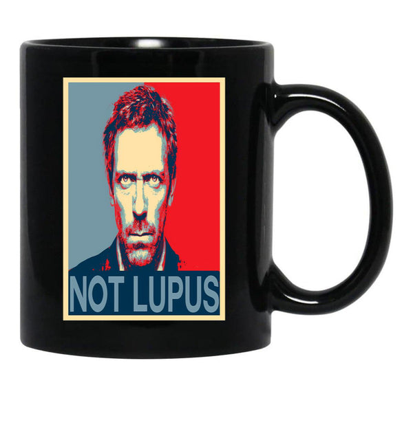Its Never Lupus House Md Black Coffee Mug, Gift Coffee Mug - Black
