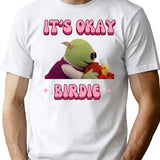 It's Okay Birdie Nanalan Wonderful Girl Premium Heavyweight Cotton T-Shirt - White
