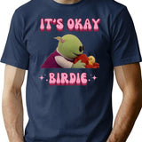 It's Okay Birdie Nanalan Wonderful Girl Premium Heavyweight Cotton T-Shirt - Navy