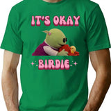 It's Okay Birdie Nanalan Wonderful Girl Premium Heavyweight Cotton T-Shirt - Green