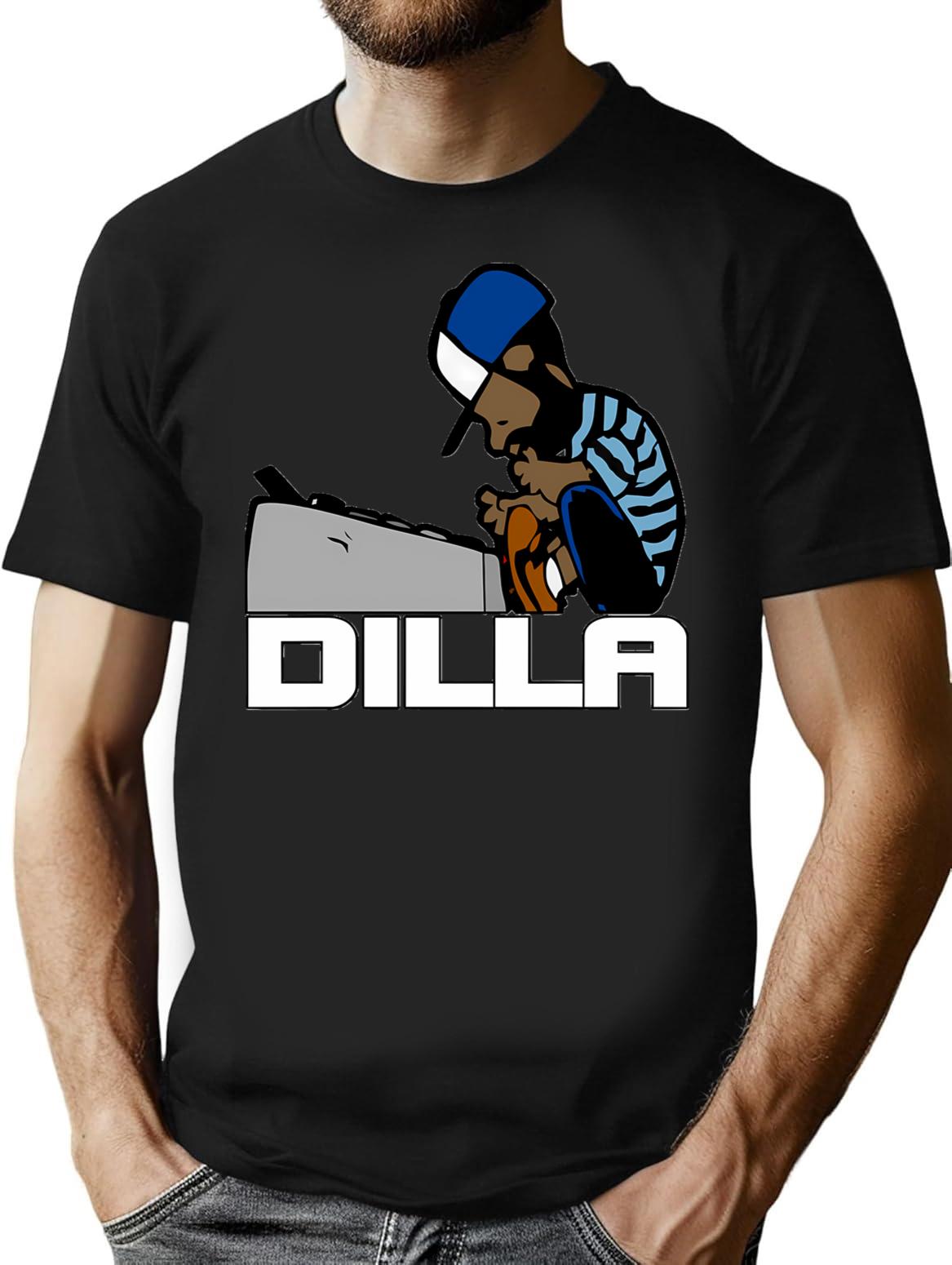J Dilla Classic T-Shirt for Men & Women, T-Shirts Graphic Tee - Black