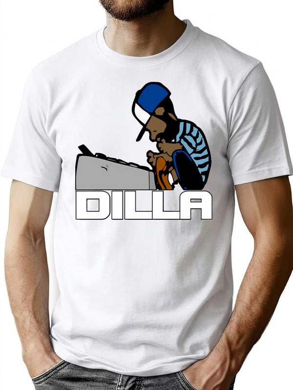 J Dilla Classic T-Shirt for Men & Women, T-Shirts Graphic Tee - White