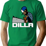 J Dilla Classic T-Shirt for Men & Women, T-Shirts Graphic Tee - Green