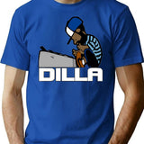 J Dilla Classic T-Shirt for Men & Women, T-Shirts Graphic Tee - Blue