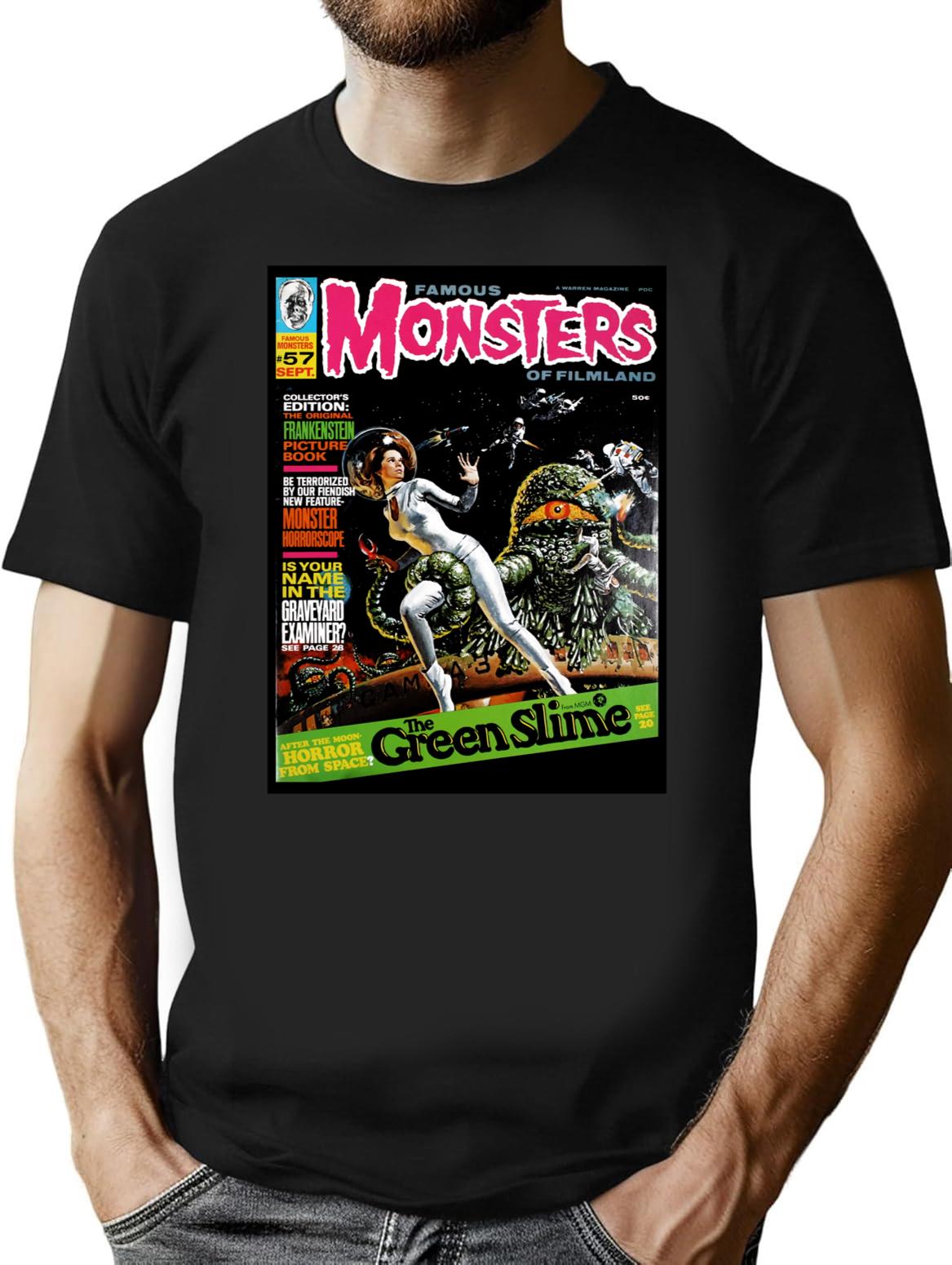 JEEPERS Another Great Famous Monsters of FILMLAND Cover! Essential Premium Heavyweight Cotton T-Shirt - Black