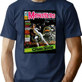 JEEPERS Another Great Famous Monsters of FILMLAND Cover! Essential Premium Heavyweight Cotton T-Shirt - Navy