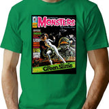 JEEPERS Another Great Famous Monsters of FILMLAND Cover! Essential Premium Heavyweight Cotton T-Shirt - Green