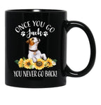 Jack Russell Black Coffee Mug - Black