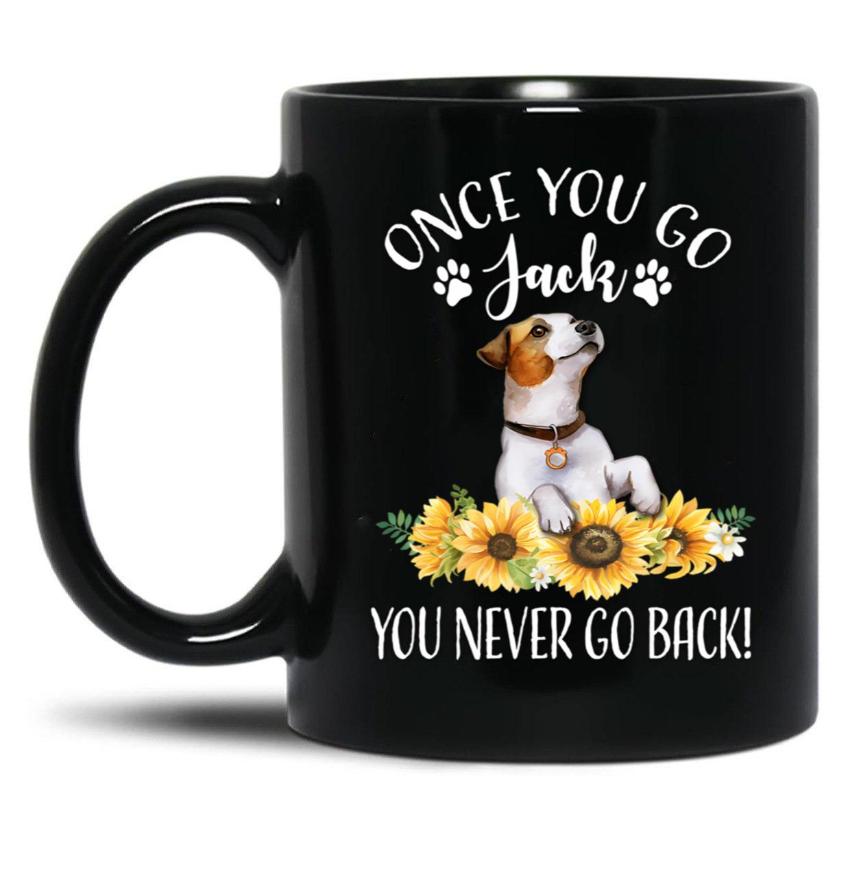 Jack Russell Black Coffee Mug