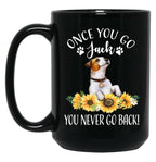 Jack Russell Black Coffee Mug