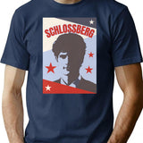 Jack Schlossberg Vintage T-Shirt for Men & Women, T-Shirts Graphic Tee - Navy