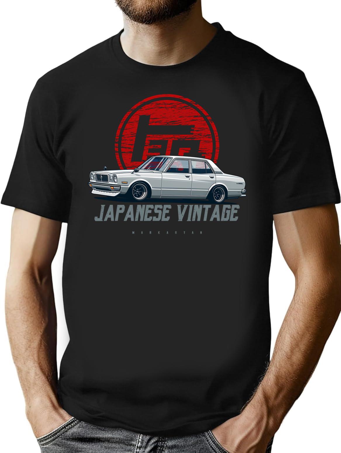 Japanese Vintage. Cressida Rx30 T-Shirt for Men & Women, T-Shirts Graphic Tee - Black