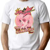 Jem And The Holograms Tour- Distressed T-Shirt for Men & Women, T-Shirts Graphic Tee - White